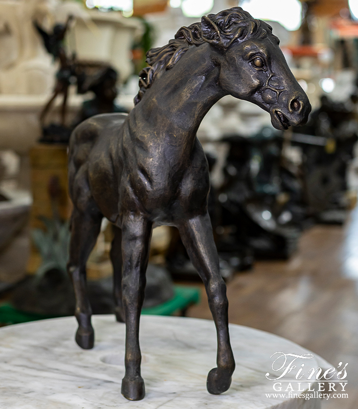 Bronze Statues  - Wild Horse Bronze Statue - BS-887
